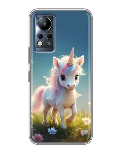 Чехол для Infinix Note 12 с картинкой «Единорог на поляне» Чехол для Infinix Note 12 с картинкой «Единорог на поляне»