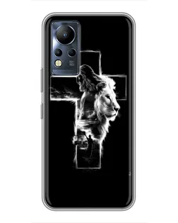 Чехол для Infinix Note 12 с картинкой «Сияющий крест Jesus» Чехол для Infinix Note 12 с картинкой «Сияющий крест Jesus»