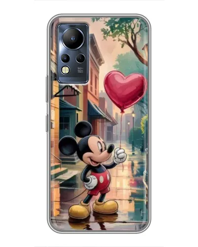 Чохол для Infinix Note 12 з картинкою «Міккі та кулька-серце»