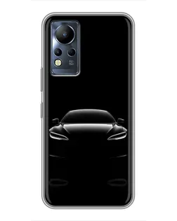 Чехол для Infinix Note 12 с картинкой «Силуэт Tesla Night» Чехол для Infinix Note 12 с картинкой «Силуэт Tesla Night»