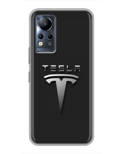 Чехол для Infinix Note 12 с картинкой «Стальной логотип Tesla» Чехол для Infinix Note 12 с картинкой «Стальной логотип Tesla»