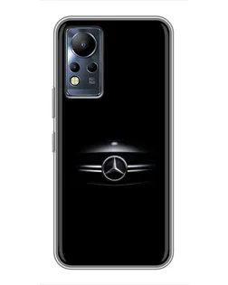 Чехол для Infinix Note 12 с картинкой «Mercedes — абстрактные линии»