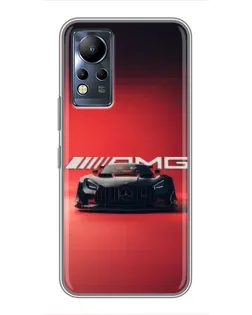 Чехол для Infinix Note 12 с картинкой «Mercedes AMG — красная линия»