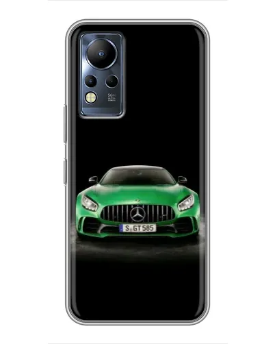 Чехол для Infinix Note 12 с картинкой «Mercedes — неоновый лого»
