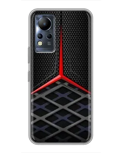 Чехол для Infinix Note 12 с картинкой «Mercedes Carbon Grid»