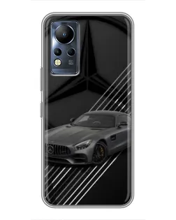 Чехол для Infinix Note 12 с картинкой «Mercedes AMG — графика»