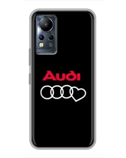 Чехол для Infinix Note 12 с картинкой «Логотип Audi Heart»