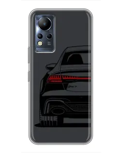 Чехол для Infinix Note 12 с картинкой «Задняя часть Audi — арт»