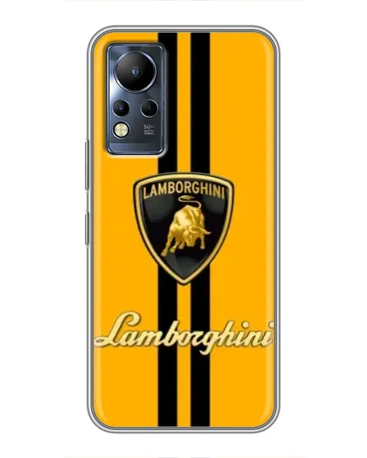 Чохол для Infinix Note 12 з картинкою «Lamborghini Stripe жовтий»
