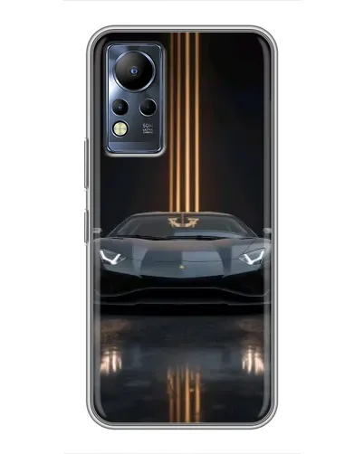 Чохол для Infinix Note 12 з картинкою «Lamborghini золоті лінії»