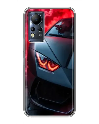 Чохол для Infinix Note 12 з картинкою «Lamborghini червоне сяйво»