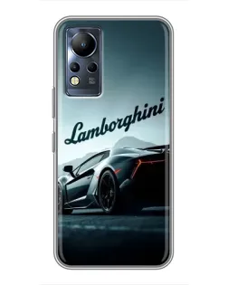 Чохол для Infinix Note 12 з картинкою «Класичний Lamborghini надпис»