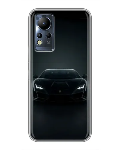 Чохол для Infinix Note 12 з картинкою «Чорний Lamborghini Aventador»