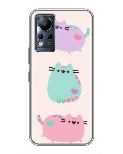 Чохол для Infinix Note 12 з картинкою «Pusheen тріо» Чохол для Infinix Note 12 з картинкою «Pusheen тріо»