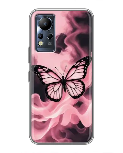 Чохол для Infinix Note 12 з картинкою «Метелик у диму» Чохол для Infinix Note 12 з картинкою «Метелик у диму»