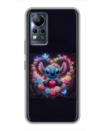 Чехол для Infinix Note 12 с картинкой «Stitch в цветах» Чехол для Infinix Note 12 с картинкой «Stitch в цветах»