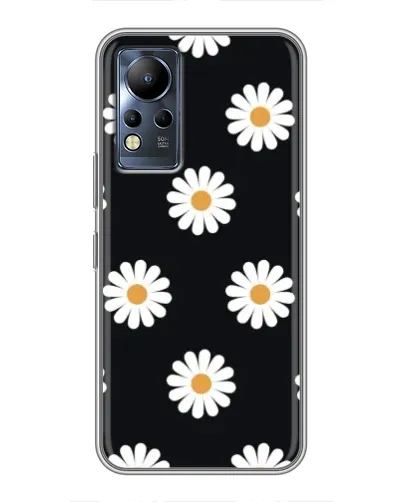 Чехол для Infinix Note 12 с картинкой «Ромашки на черном» Чехол для Infinix Note 12 с картинкой «Ромашки на черном»