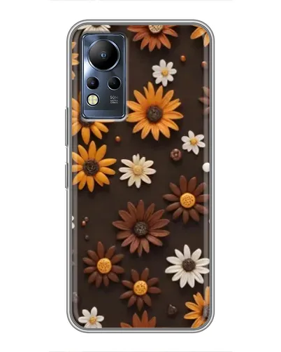 Чехол для Infinix Note 12 с картинкой «Узор из маленьких подсолнухов» Чехол для Infinix Note 12 с картинкой «Узор из маленьких подсолнухов»