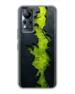 Чехол для Infinix Note 12 с картинкой «Салатовый разлом скалы» Чехол для Infinix Note 12 с картинкой «Салатовый разлом скалы»