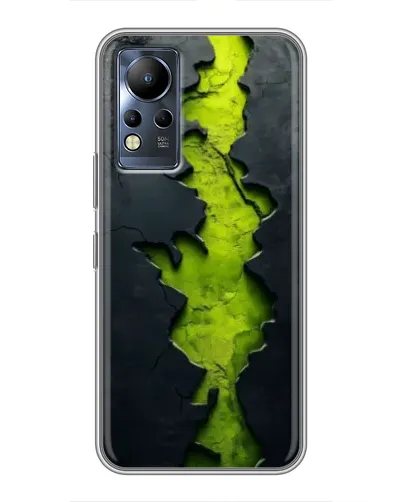 Чехол для Infinix Note 12 с картинкой «Салатовый разлом скалы»