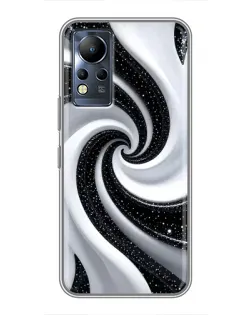 Чехол для Infinix Note 12 с картинкой «Черно-белая спираль» Чехол для Infinix Note 12 с картинкой «Черно-белая спираль»