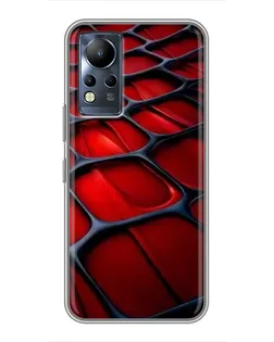 Чехол для Infinix Note 12 с картинкой «Красная глянцевая сетка» Чехол для Infinix Note 12 с картинкой «Красная глянцевая сетка»