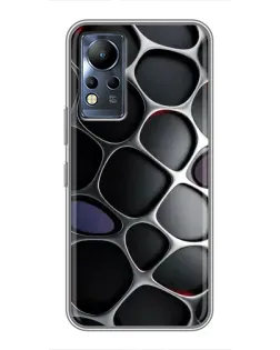 Чехол для Infinix Note 12 с картинкой «Объемная темная решетка» Чехол для Infinix Note 12 с картинкой «Объемная темная решетка»