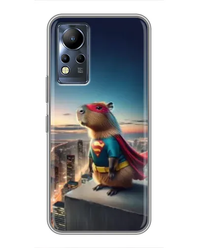 Чехол для Infinix Note 12 с картинкой «Капи-мен супергерой»