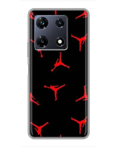 Чехол для Infinix Note 30 Pro с картинкой «Jordan Red Pattern» Чехол для Infinix Note 30 Pro с картинкой «Jordan Red Pattern»