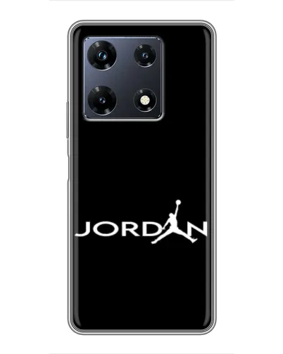 Чехол для Infinix Note 30 Pro с картинкой «Jordan White Logo» Чехол для Infinix Note 30 Pro с картинкой «Jordan White Logo»