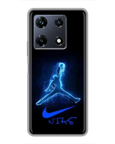 Чехол для Infinix Note 30 Pro с картинкой «Jordan Neon Blue» Чехол для Infinix Note 30 Pro с картинкой «Jordan Neon Blue»