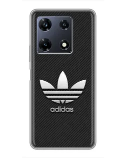Чехол для Infinix Note 30 Pro с картинкой «Adidas Карбоновая текстура»