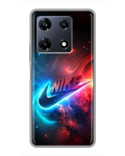 Чехол для Infinix Note 30 Pro с картинкой «Огненный логотип Nike»