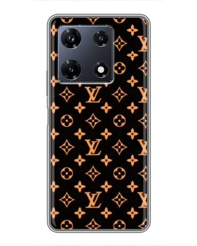 Чехол для Infinix Note 30 Pro с картинкой «Золотая монограмма LV» Чехол для Infinix Note 30 Pro с картинкой «Золотая монограмма LV»