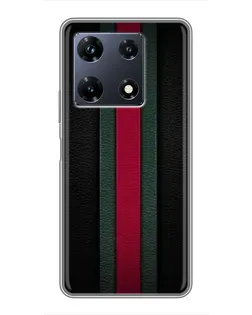 Чехол для Infinix Note 30 Pro с картинкой «Gucci — неоновая линия»