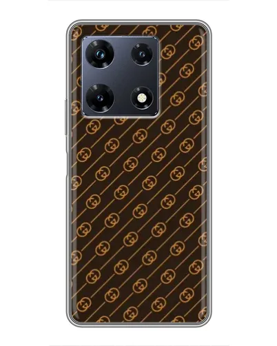 Чехол для Infinix Note 30 Pro с картинкой «Gucci — золотые диагонали»