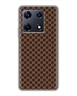 Чехол для Infinix Note 30 Pro с картинкой «Gucci — шоколадная сетка»