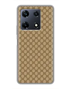 Чехол для Infinix Note 30 Pro с картинкой «Gucci — классический беж»