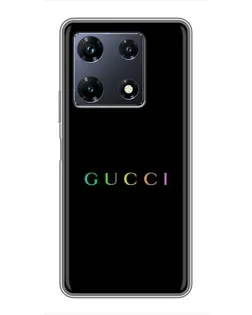 Чехол для Infinix Note 30 Pro с картинкой «Gucci — неоновый минимализм»