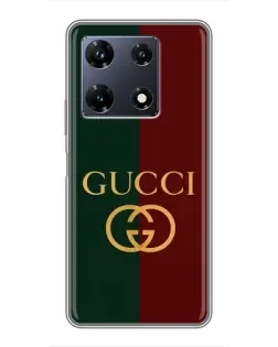 Чехол для Infinix Note 30 Pro с картинкой «Gucci — темно-зеленый градиент»