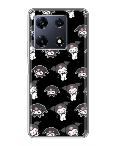 Чехол для Infinix Note 30 Pro с картинкой «Черный паттерн Kuromi» Чехол для Infinix Note 30 Pro с картинкой «Черный паттерн Kuromi»