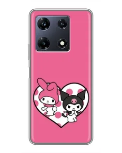 Чехол для Infinix Note 30 Pro с картинкой «Kuromi и My Melody» Чехол для Infinix Note 30 Pro с картинкой «Kuromi и My Melody»