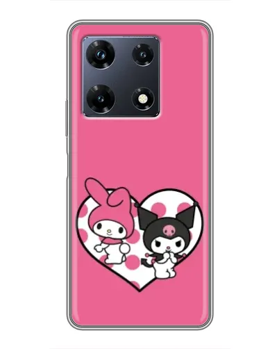 Чехол для Infinix Note 30 Pro с картинкой «Kuromi и My Melody» Чехол для Infinix Note 30 Pro с картинкой «Kuromi и My Melody»