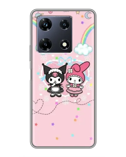 Чехол для Infinix Note 30 Pro с картинкой «My Melody и Kuromi» Чехол для Infinix Note 30 Pro с картинкой «My Melody и Kuromi»
