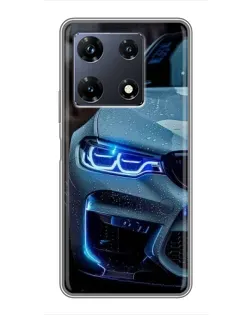 Чохол для Infinix Note 30 Pro з картинкою «Погляд BMW з синіми фарами» Чохол для Infinix Note 30 Pro з картинкою «Погляд BMW з синіми фарами»
