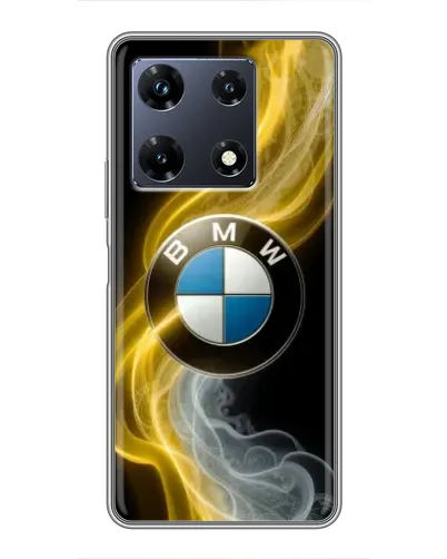 Чехол для Infinix Note 30 Pro с картинкой «Золотистый дым BMW»