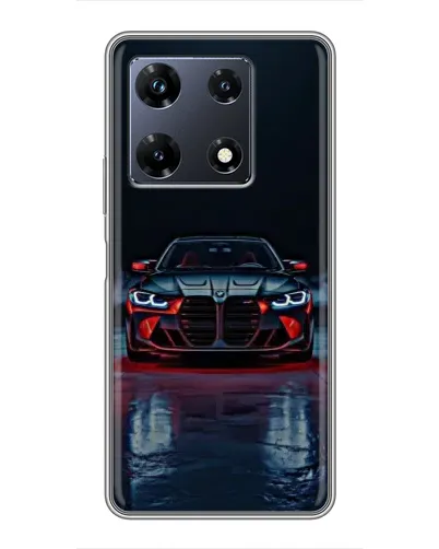 Чехол для Infinix Note 30 Pro с картинкой «BMW на мокрой дороге»