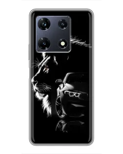 Чохол для Infinix Note 30 Pro з картинкою «BMW та лев» Чохол для Infinix Note 30 Pro з картинкою «BMW та лев»