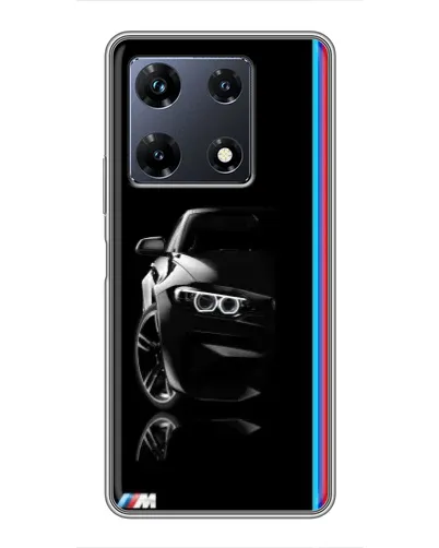Чехол для Infinix Note 30 Pro с картинкой «Силуэт BMW в темноте»