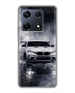 Чохол для Infinix Note 30 Pro з картинкою «BMW крізь туман» Чохол для Infinix Note 30 Pro з картинкою «BMW крізь туман»